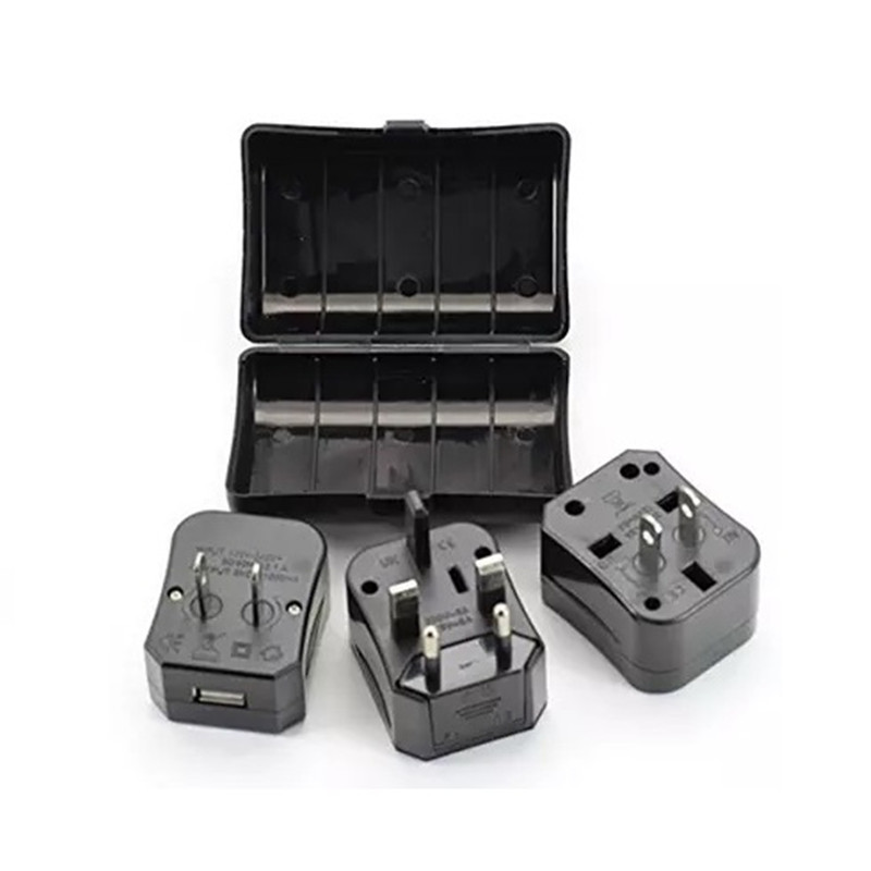 Födelsedagspresent, marknadsföringsgåva \/ bröllopspresent \/ presentföretag affärspresent Dual USB smart plug 4 in 1 resedapter presentuppsättning